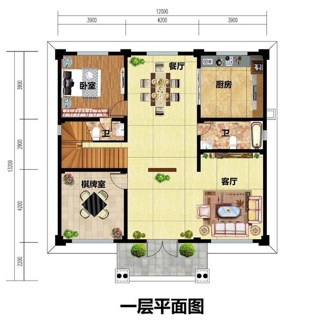 農(nóng)村三間房子設計圖，這樣的建起來的房子真實用