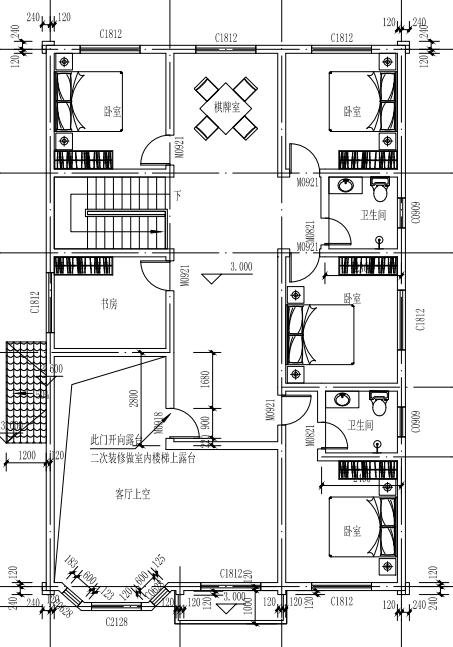 農(nóng)村二層樓房設計平面圖，有全套圖紙，全方位回歸自然生活