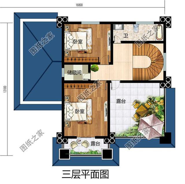 帶土灶農(nóng)村三層自建房效果圖,做飯都是兒時(shí)的味道