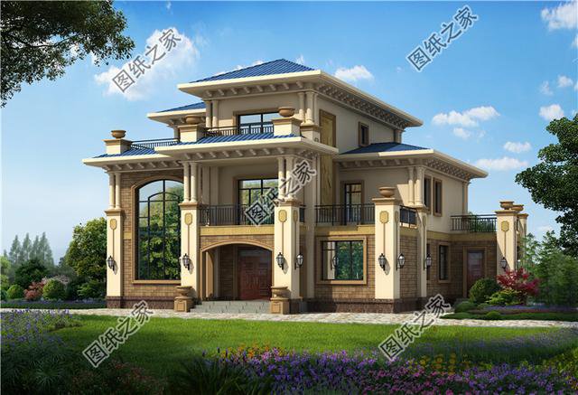 帶土灶農(nóng)村三層自建房效果圖,做飯都是兒時(shí)的味道