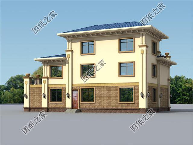 帶土灶農(nóng)村三層自建房效果圖,做飯都是兒時(shí)的味道