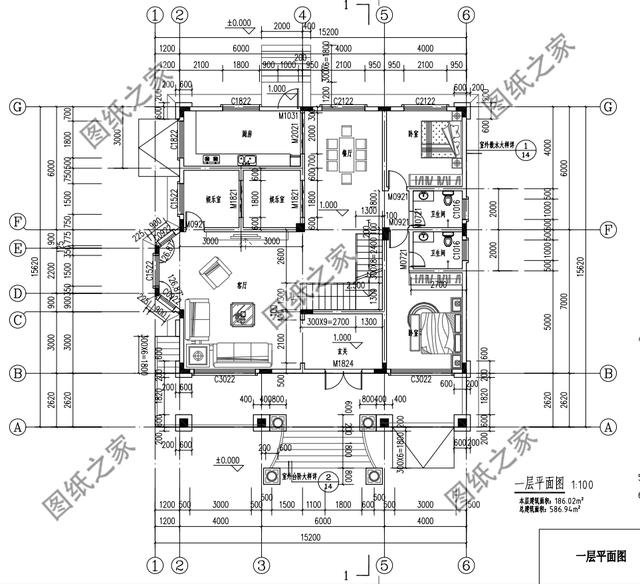農(nóng)村自建兩層樓房設(shè)計圖，外觀大氣款，看著就有面兒