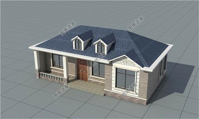 農(nóng)村自建房一層效果圖，其中第四款是＂七＂字型戶型圖，蓋好驚艷全村