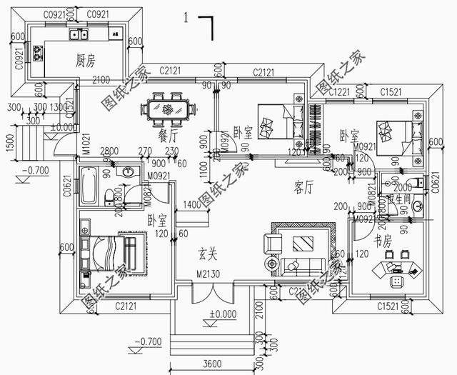 五款經(jīng)典農(nóng)村一層一樓建房設(shè)計(jì)圖，蓋好比別墅都美
