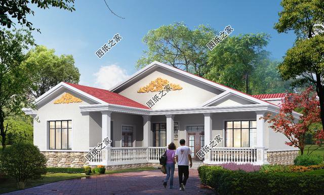 五款經(jīng)典農(nóng)村一層一樓建房設(shè)計(jì)圖，蓋好比別墅都美