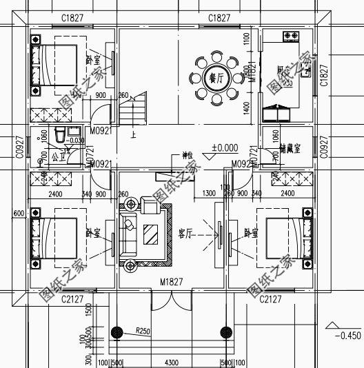 農(nóng)村別墅平屋頂設(shè)計(jì)圖，晾曬糧食，屋頂美夢(mèng)，開(kāi)個(gè)爬梯，樣樣不誤