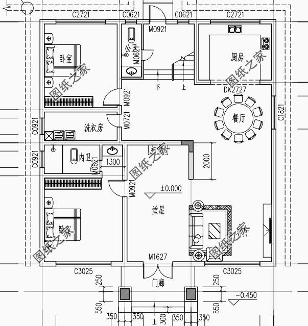 農(nóng)村二層羅馬柱別墅外形圖，讓你的別墅漂亮大氣，透露著氣質(zhì)