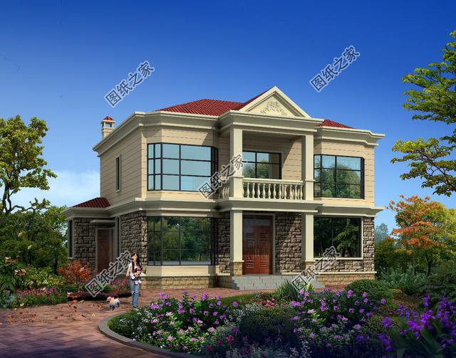 帶柴火房的農(nóng)村二層別墅，兩代人生活都舒適，過完年就能蓋