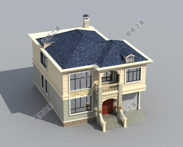 帶柴火房的農(nóng)村二層別墅，兩代人生活都舒適，過完年就能蓋