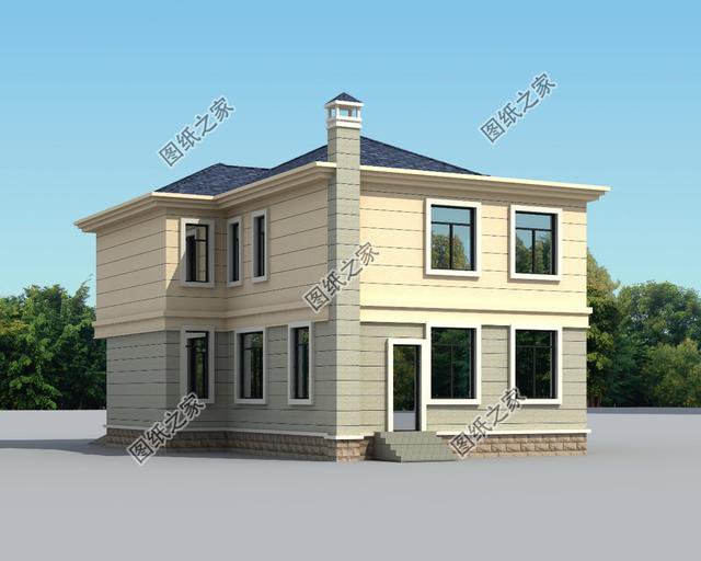 帶柴火房的農(nóng)村二層別墅，兩代人生活都舒適，過完年就能蓋