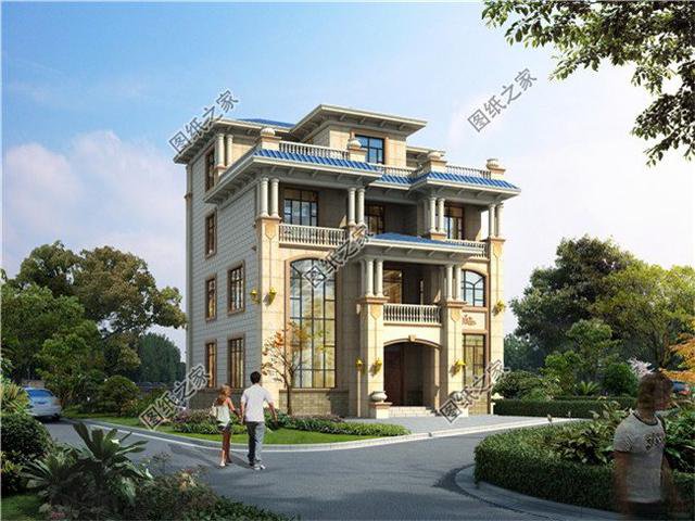 三層半（四層）新型農(nóng)村小樓房，回家建一棟，看著就氣派