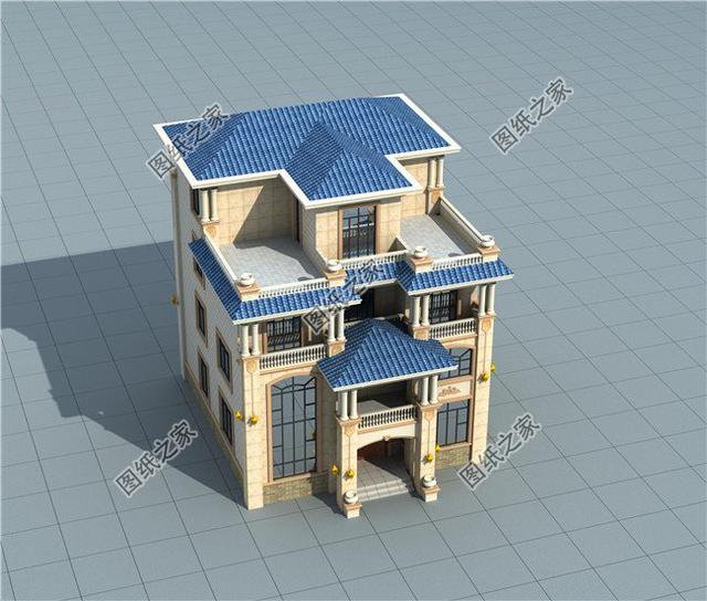 三層半（四層）新型農(nóng)村小樓房，回家建一棟，看著就氣派