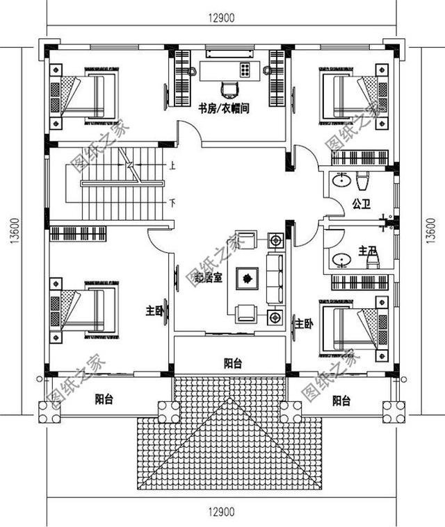 三層半（四層）新型農(nóng)村小樓房，回家建一棟，看著就氣派