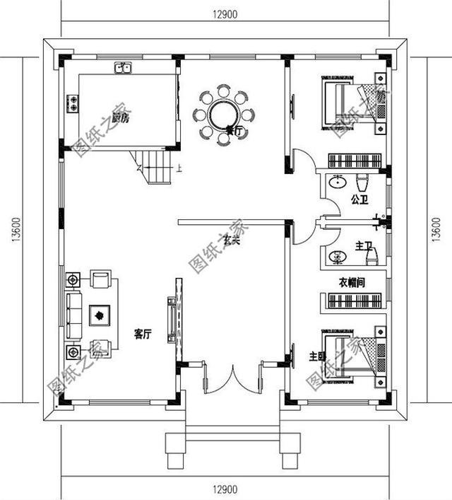 三層半（四層）新型農(nóng)村小樓房，回家建一棟，看著就氣派