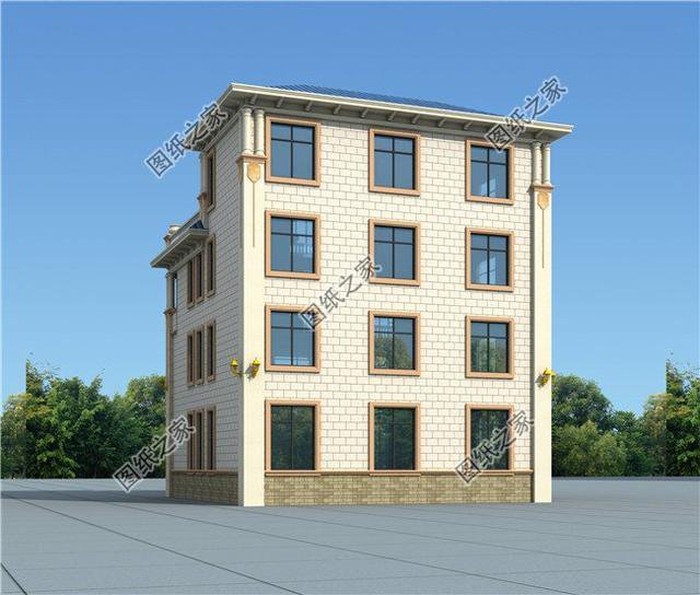 三層半（四層）新型農(nóng)村小樓房，回家建一棟，看著就氣派