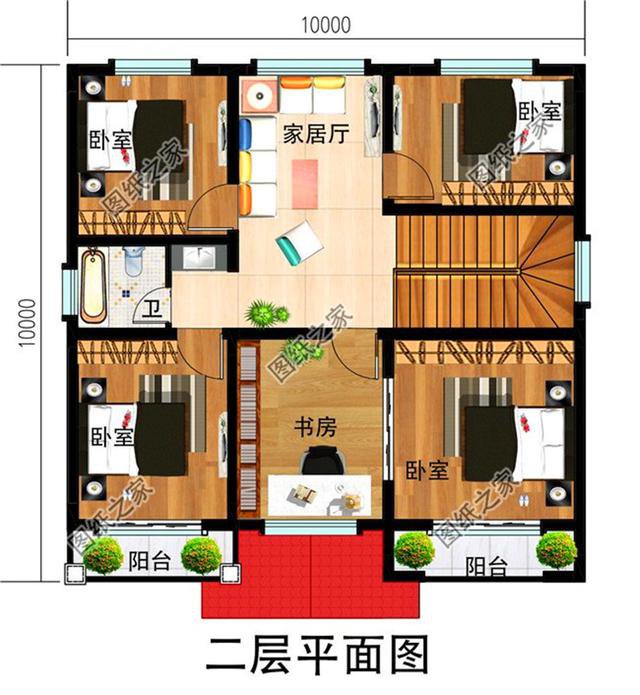 三款10x10自建房圖紙，好看又大方，咱們農(nóng)村人就是要住得比城里好