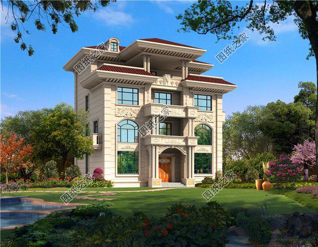 農(nóng)村四層漂亮樓房設(shè)計圖，比城堡還漂亮，你們覺得呢？