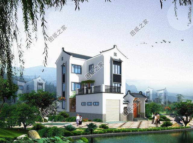 農(nóng)村帶小院子花園別墅效果圖，不用請(qǐng)?jiān)O(shè)計(jì)師，施工隊(duì)照著就能建