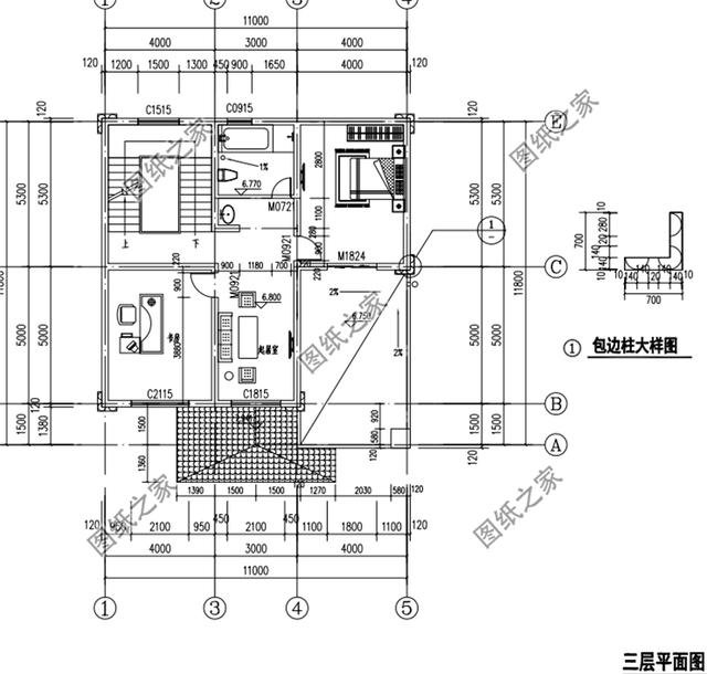 3款一百平方農(nóng)村建房圖，這三款三層小樓被村里人搶著建，喜歡就收藏