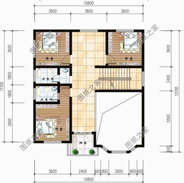 120平自建房設(shè)計(jì)圖紙，農(nóng)村自建房推薦，喜歡就收藏吧