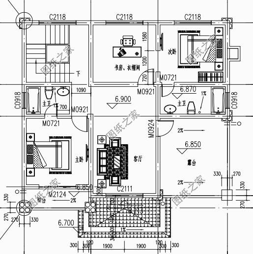 120平自建房設(shè)計(jì)圖紙，農(nóng)村自建房推薦，喜歡就收藏吧