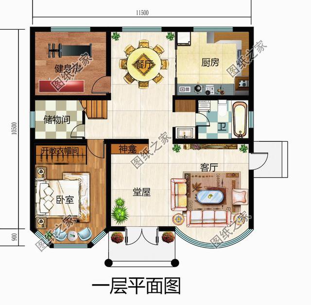 120平自建房設(shè)計(jì)圖紙，農(nóng)村自建房推薦，喜歡就收藏吧