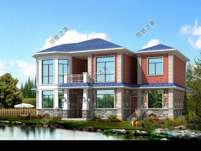 農(nóng)村最新二層簡單大氣別墅圖片，大氣又好看，有這么一棟別墅誰還去城里啊