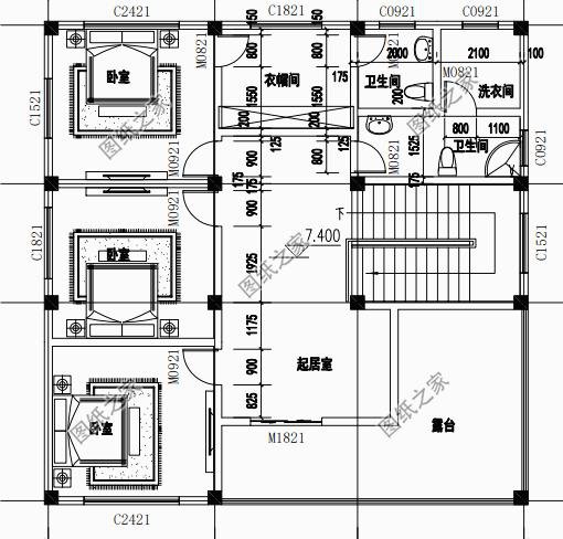 農(nóng)村自建房圖片三層，造型簡(jiǎn)單，布局緊湊，施工難度也不高