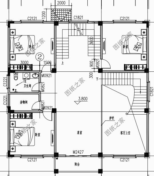 農(nóng)村自建房圖片三層，造型簡(jiǎn)單，布局緊湊，施工難度也不高