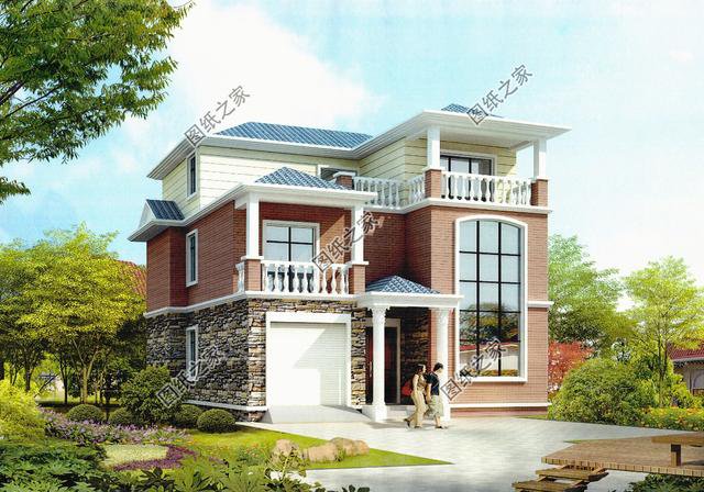 農(nóng)村自建房圖片三層，造型簡(jiǎn)單，布局緊湊，施工難度也不高