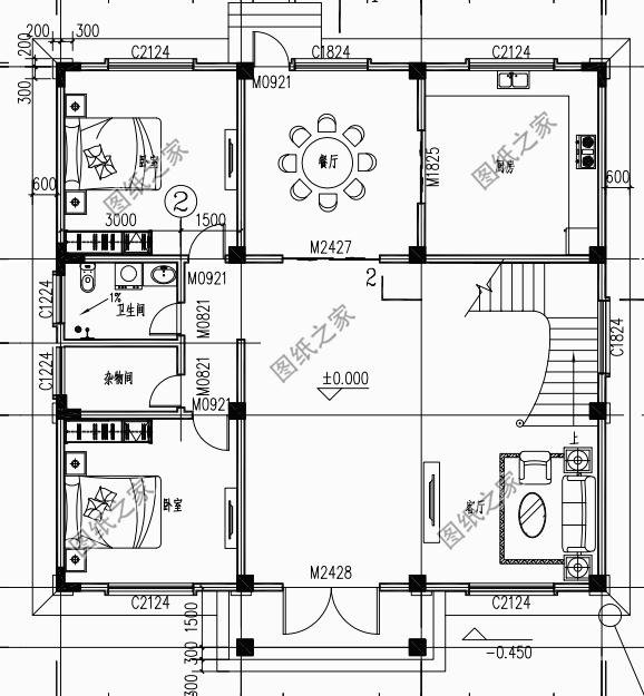 農(nóng)村自建房圖片三層，造型簡(jiǎn)單，布局緊湊，施工難度也不高