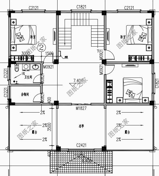 農(nóng)村自建房圖片三層，造型簡(jiǎn)單，布局緊湊，施工難度也不高