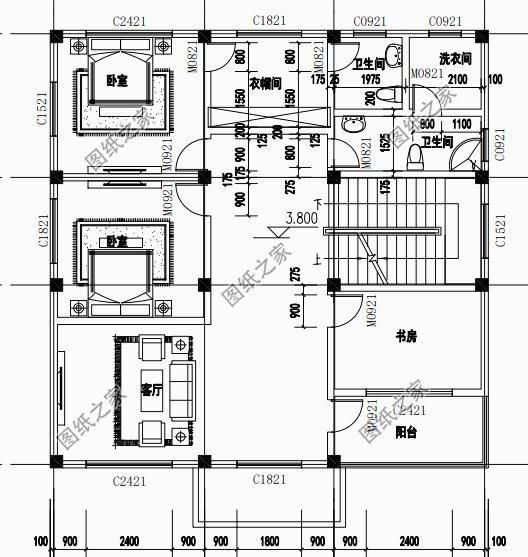 農(nóng)村自建房圖片三層，造型簡(jiǎn)單，布局緊湊，施工難度也不高
