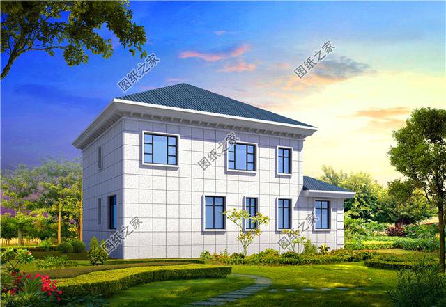 農(nóng)村4間2層別墅設(shè)計圖，簡單大氣又實(shí)用，老人小孩都喜歡