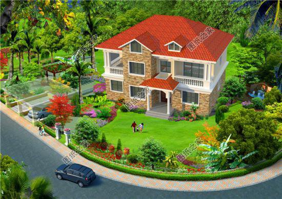 農(nóng)村4間2層別墅設(shè)計圖，簡單大氣又實(shí)用，老人小孩都喜歡