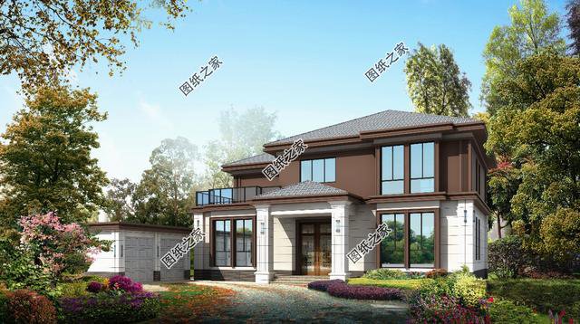 農(nóng)村二層小別墅圖片，戶型合理外觀也不賴，總有一款是你中意的