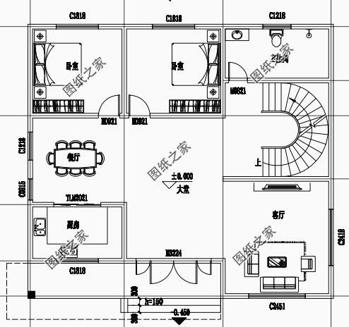 農(nóng)村二層小別墅圖片，戶型合理外觀也不賴，總有一款是你中意的
