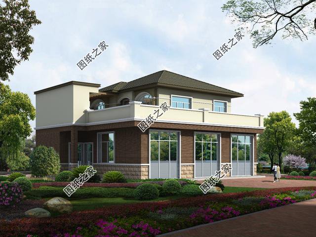 農(nóng)村二層小別墅圖片，戶型合理外觀也不賴，總有一款是你中意的