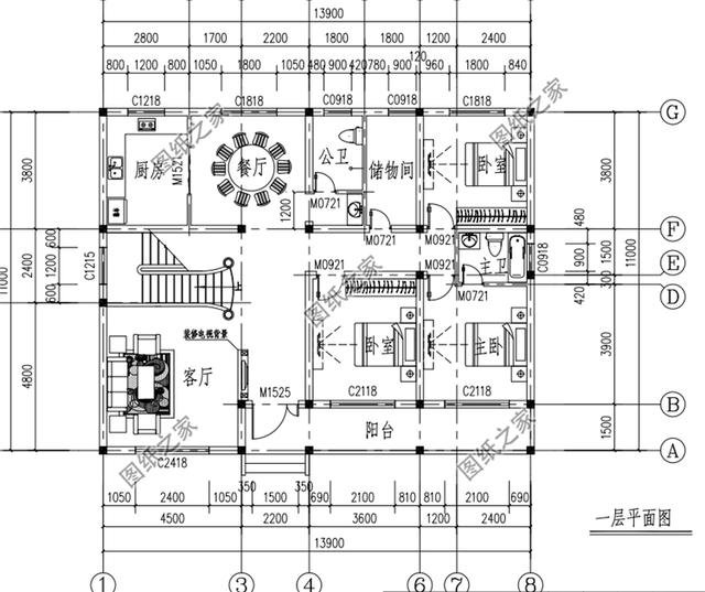 農(nóng)村一層半小洋樓別墅設(shè)計圖，造型簡單大方，一層半也漂亮