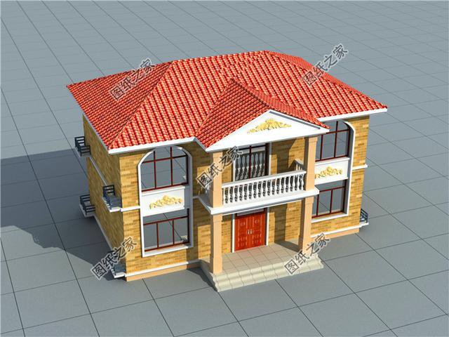 占地100平米農(nóng)村二層樓設計圖，簡單大氣的戶型，布局沒得挑