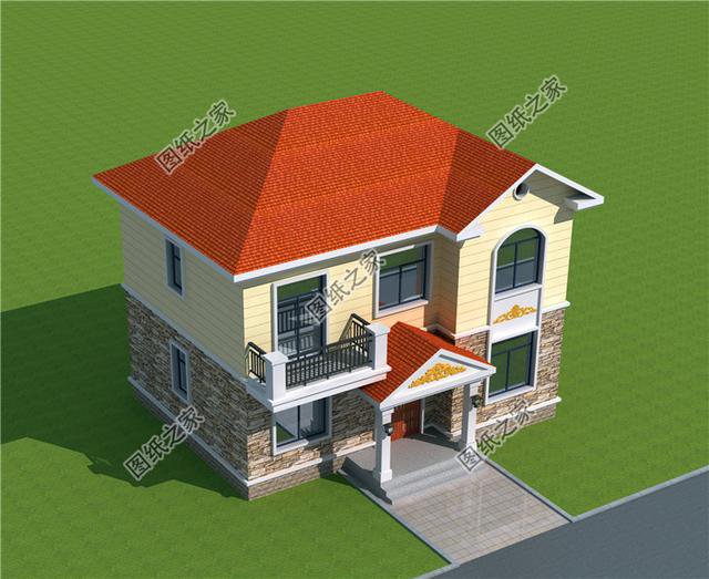 三間二層15萬左右設(shè)計圖，造價經(jīng)濟(jì)劃算，適合建給父母居住