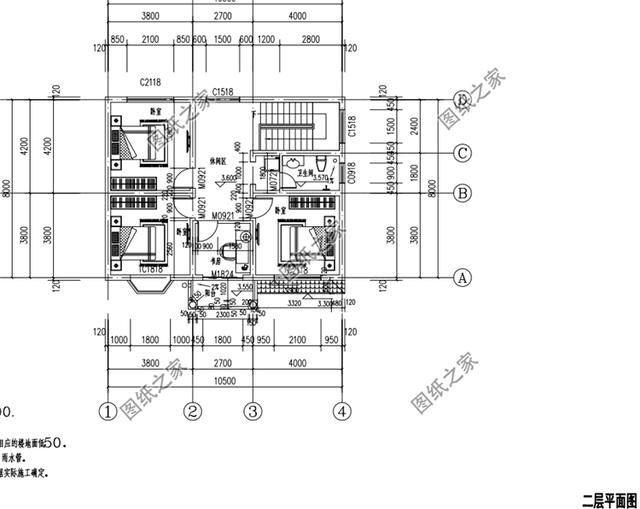 三間二層15萬左右設(shè)計圖，造價經(jīng)濟(jì)劃算，適合建給父母居住