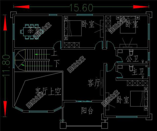 有陽臺四層樓房設(shè)計(jì)圖，建一棟在村里倍有面，你值得擁有