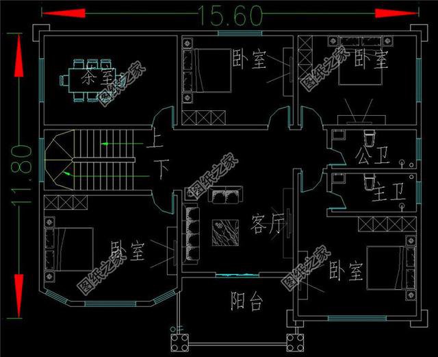 有陽臺四層樓房設(shè)計(jì)圖，建一棟在村里倍有面，你值得擁有