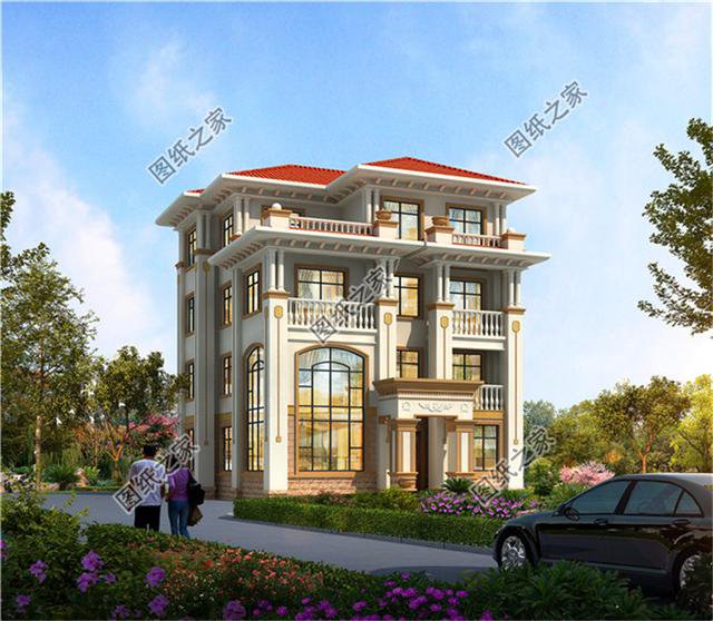 三層半帶露臺別墅圖片，想要大露臺的就這樣設(shè)計，洋氣又實用