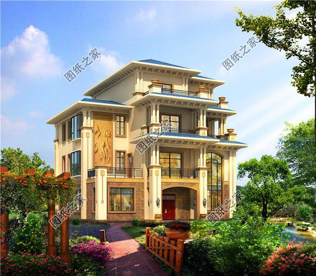 三層半帶露臺別墅圖片，想要大露臺的就這樣設(shè)計，洋氣又實用