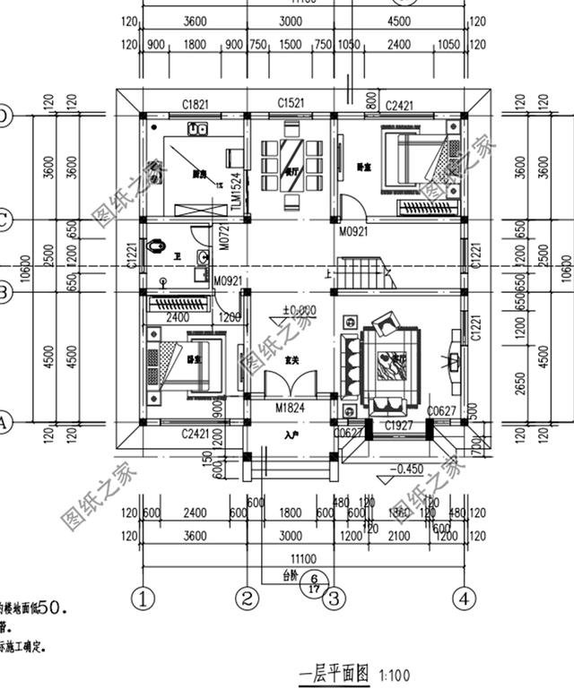 農(nóng)村三間兩層樓房設(shè)計(jì)圖，符合80后的審美，年輕人建房不用愁了