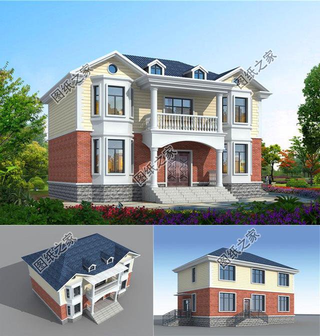 最簡易二層樓設(shè)計圖，簡單經(jīng)濟(jì)又美觀，這樣的別墅誰建誰好看