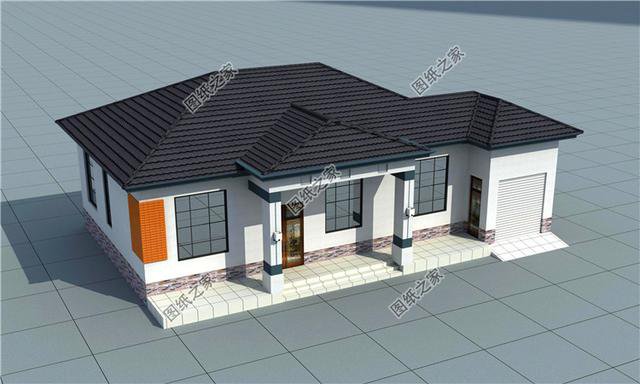 一層自建房帶車(chē)庫(kù)設(shè)計(jì)圖，自己住給父母都可以，實(shí)惠又好看