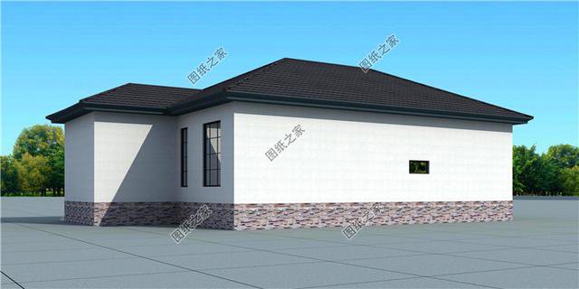 一層自建房帶車(chē)庫(kù)設(shè)計(jì)圖，自己住給父母都可以，實(shí)惠又好看